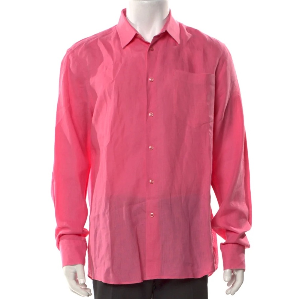 Men’s Vilebrequin Linen Long Sleeve Shirt